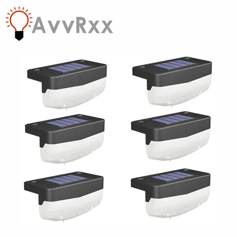 RnnTuu LED Solar Stair Lamp Outdoor Fence Light Garden Lights Pathway Yard Patio Steps Lamps Solar Night Light IP65 Waterproof - Lacatang Shop