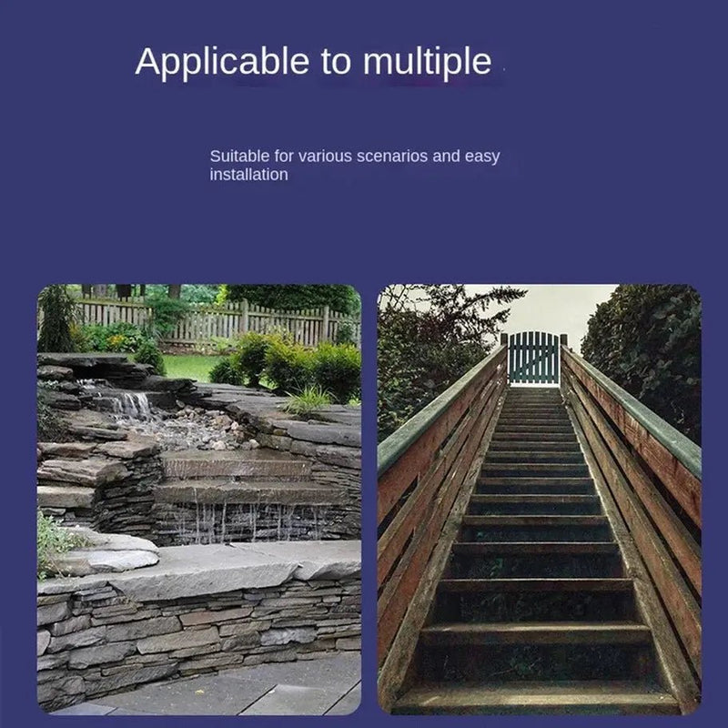 RnnTuu LED Solar Stair Lamp Outdoor Fence Light Garden Lights Pathway Yard Patio Steps Lamps Solar Night Light IP65 Waterproof - Lacatang Shop