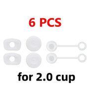 Silicone Spill Proof Stopper Set For Cup 1.0 2.0 40oz/ 30oz Tumbler Accessories Straw Cap Spill Stopper Leak Stopper - Lacatang Shop