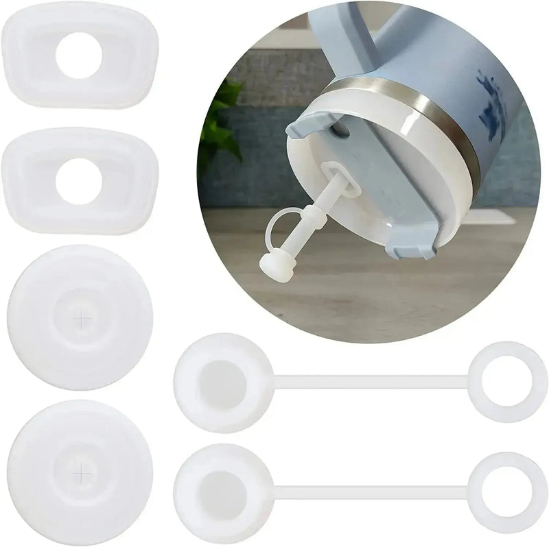 Silicone Spill Proof Stopper Set For Cup 1.0 2.0 40oz/ 30oz Tumbler Accessories Straw Cap Spill Stopper Leak Stopper - Lacatang Shop