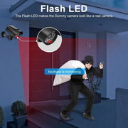 Simulation Solar Camera Fake Camera Outdoor CCTV Surveillance Simulation Fake Camera Waterproof And Safe Home Flashing LED Light - Lacatang Shop
