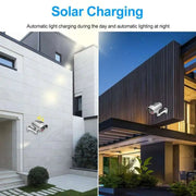 Simulation Solar Camera Fake Camera Outdoor CCTV Surveillance Simulation Fake Camera Waterproof And Safe Home Flashing LED Light - Lacatang Shop