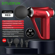SITUOFUN Massage Gun 32 Levels Deep Tissue Neck Body Back Muscle Sport Electric Pistol Massager Exercise Relaxation Pain Relief - Lacatang Shop
