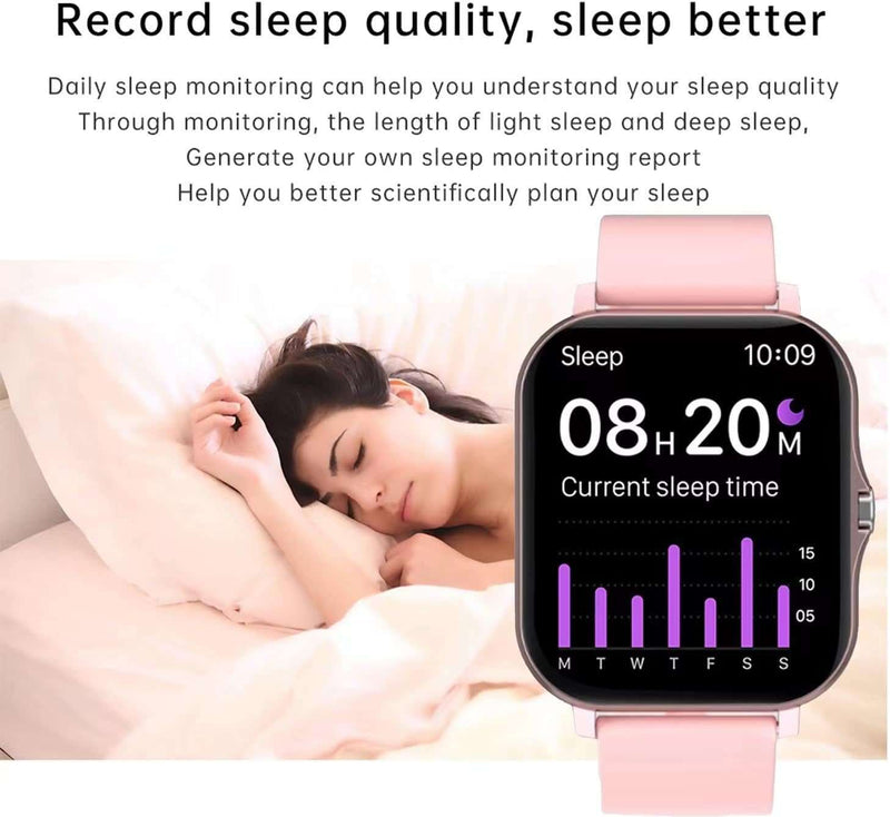 Smart Fitness Tracker Watch - IP68 Waterproof, Heart Rate, Sports Modes - Lacatang Shop