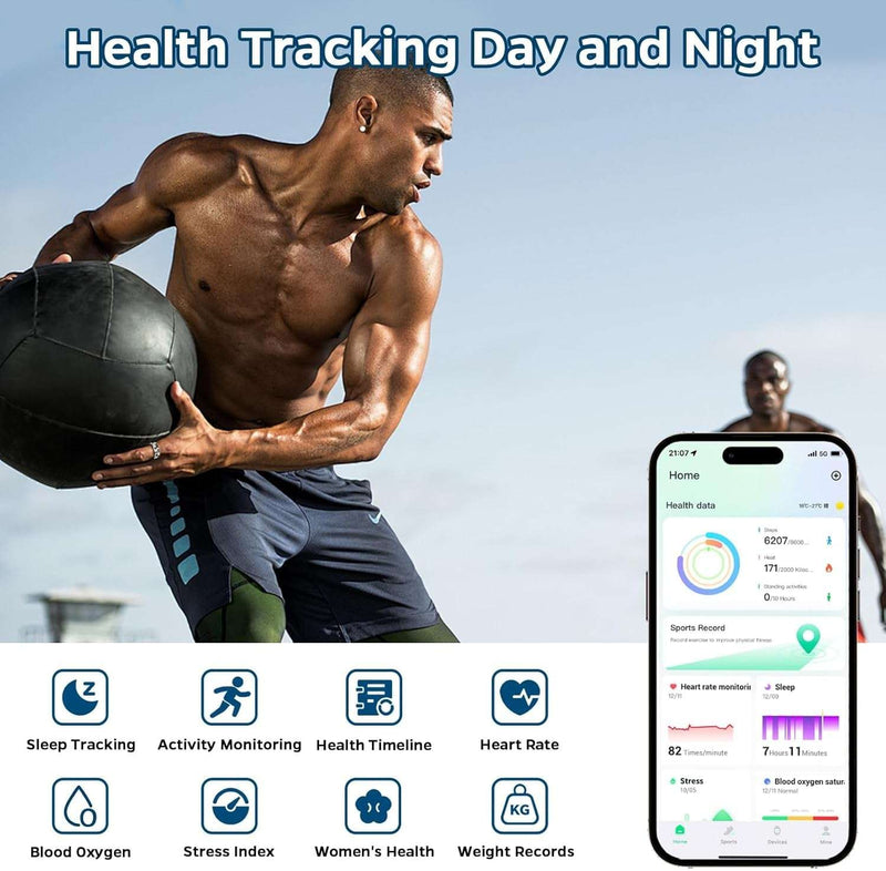 Smart Health Tracker Ring - Waterproof Fitness Monitor - Lacatang Shop