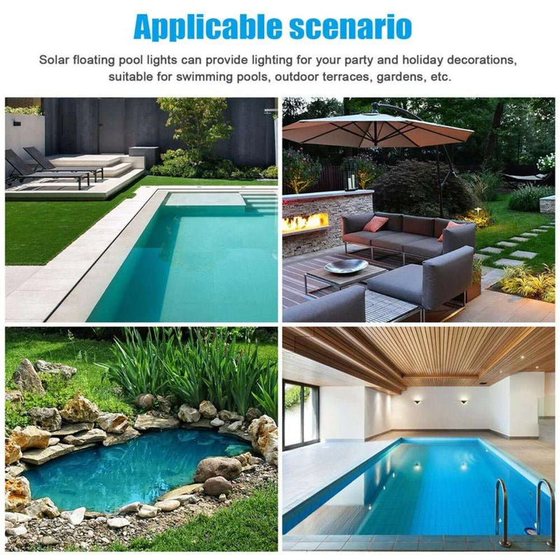 Solar LED RGB Floating Lights for Pools & Gardens - Lacatang Shop