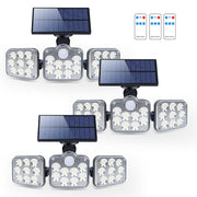 Solar Outdoor Lights with 138 LED & 3 Adjustable Heads