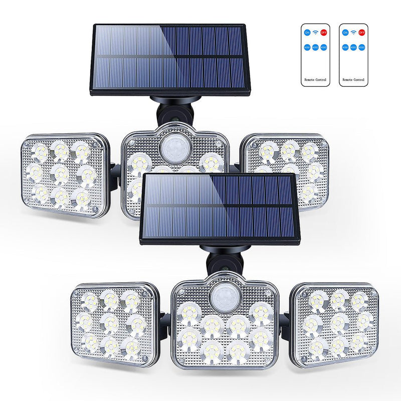 Solar Outdoor Lights 138 LED 3 - Head Adjustable - Lacatang Shop