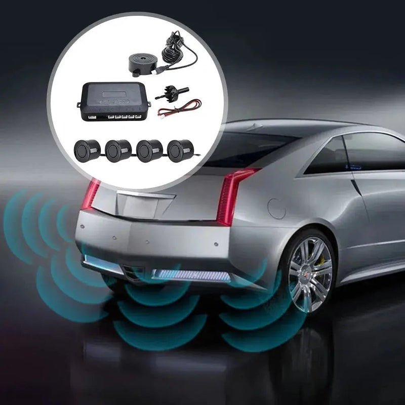 Sound Alarm Indicator 12V Reverse Backup Radar Sound Alert Car Reverse Backup Rear Radar System Sound Alarm Safety Kit - Lacatang Shop