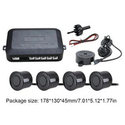 Sound Alarm Indicator 12V Reverse Backup Radar Sound Alert Car Reverse Backup Rear Radar System Sound Alarm Safety Kit - Lacatang Shop