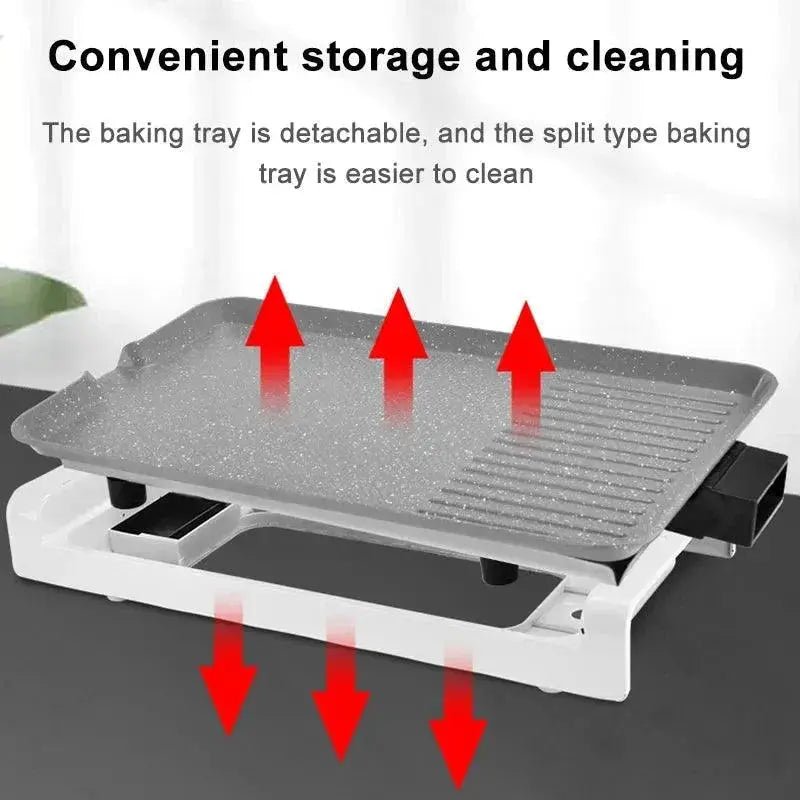 Split Type Household Smokeless Barbecue Machine Non - stick Electric - Lacatang Shop