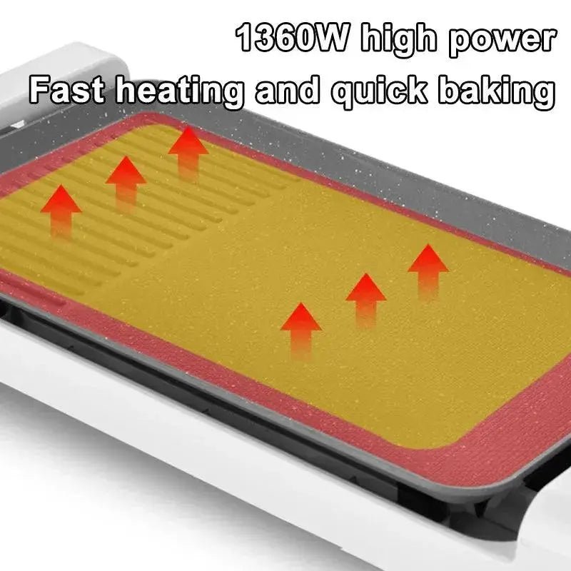 Split Type Household Smokeless Barbecue Machine Non - stick Electric - Lacatang Shop