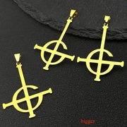 Stainless Steel Ghost Nameless Band BC Small Pendant Bracelets/Earrings for Women Men Diy Jewelry Accessories Making N1722S05 - Lacatang Shop