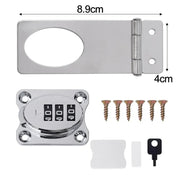 Stainless Steel Password Locks Slide Latches Keyless Combination Locks Kitchen Drawers Cabinets Cupboard Door Password Locks - Lacatang Shop