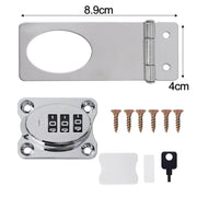 Stainless Steel Password Locks Slide Latches Keyless Combination Locks Kitchen Drawers Cabinets Cupboard Door Password Locks - Lacatang Shop