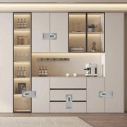 Stainless Steel Password Locks Slide Latches Keyless Combination Locks Kitchen Drawers Cabinets Cupboard Door Password Locks - Lacatang Shop