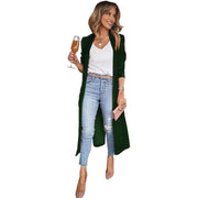 Stylish Women Coat Warm Fashion Golden Velvet Small Suit Jacket Long Sleeve 3D Cutting Office Outerwear - Lacatang Shop