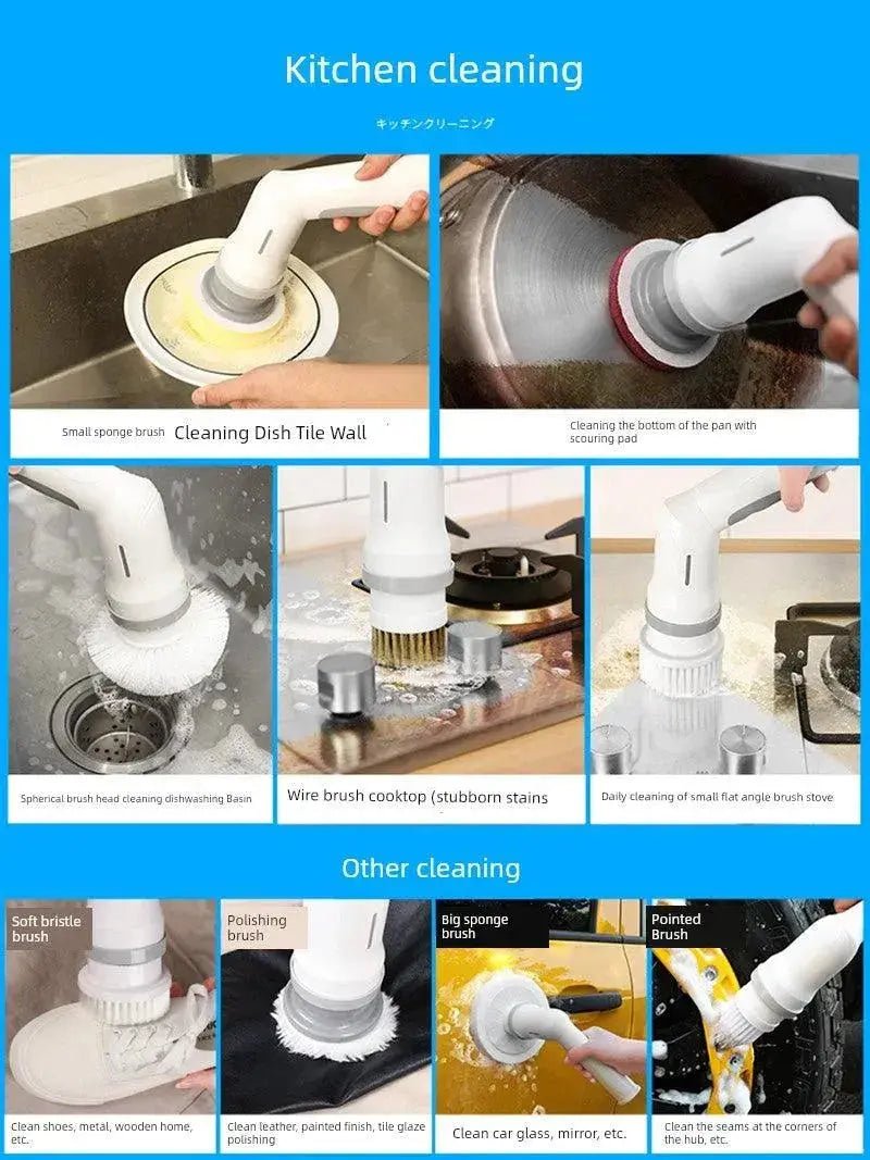 Sujintang Bathroom High - Power Handheld Electric Cleaning Brush - Lacatang Shop