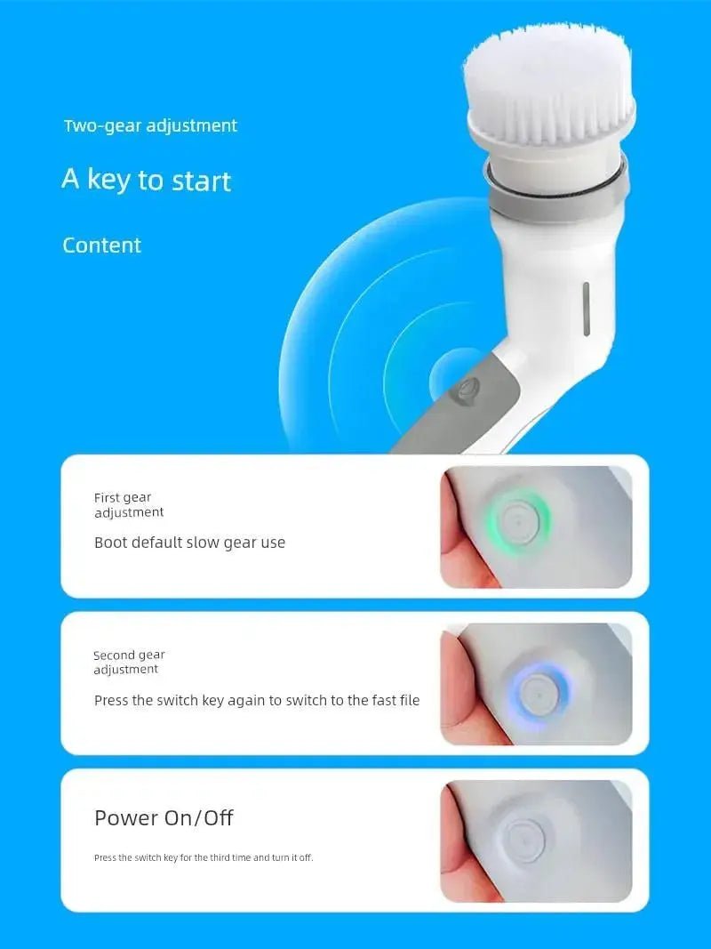 Sujintang Bathroom High - Power Handheld Electric Cleaning Brush - Lacatang Shop