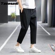 Summer Men Casual Pants Joggers Sweatpants Mens Solid Color Elastic Waist Trousers Fitness Sportswear Fashion Spring Sweatpants - Lacatang Shop