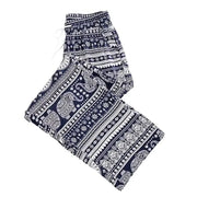 Summer Palazzo Pants with Pockets for Women Drawstring High Waisted Wide Leg Bohemian Elephant Printed Lounge Trousers - Lacatang Shop
