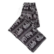 Summer Palazzo Pants with Pockets for Women Drawstring High Waisted Wide Leg Bohemian Elephant Printed Lounge Trousers - Lacatang Shop