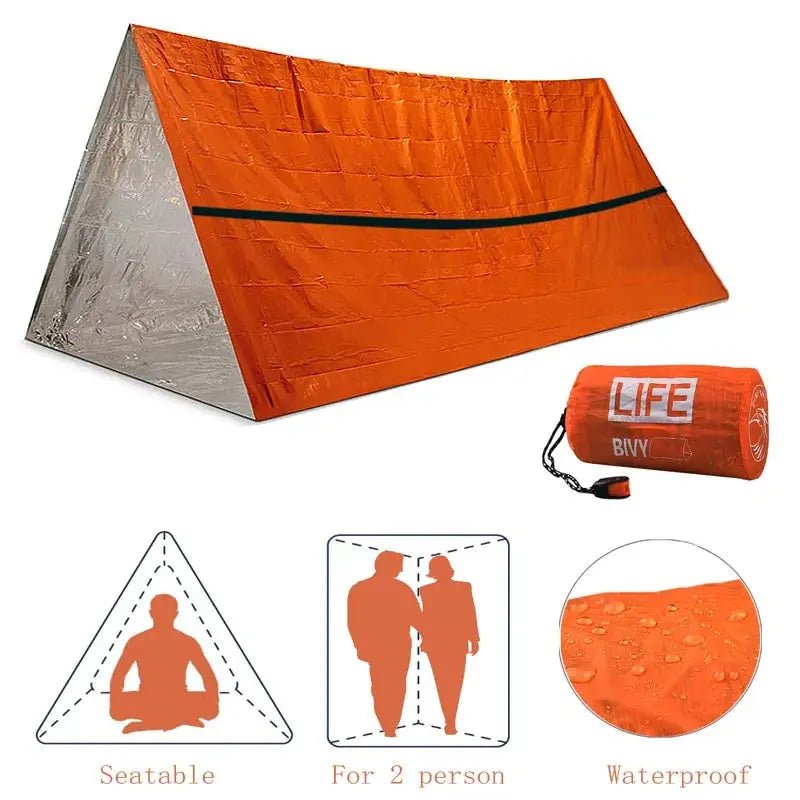 Survival Tube Emergency Tent With Whistle - Lacatang Shop