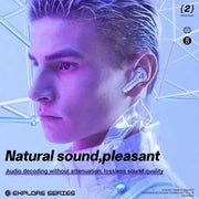 T8 Tes Bluetooth Earbuds with LED Digital Display Hifi Enc Bt 5.3 Wireless In - Ear Earphones for Xiaomi Huawei Iphone Headphone - Lacatang Shop