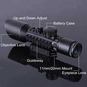 Tactical Red Green Dot Scope Optics Reflex Sight Riflescope Hunting 3 - 10x42E Outdoor Hunting Bird Watching Airgun Accessories - Lacatang Shop