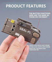 Tactical SBAL - PL White Light Strobe Flashlight Constant Red Dot Sight Weapon Gun Glock 17 18C Hanging Scout LED Light 20mm Rail - Lacatang Shop