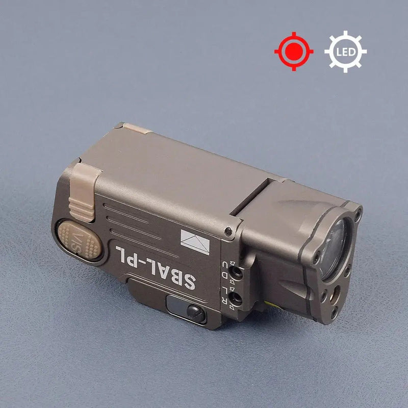 Tactical SBAL - PL White Light Strobe Flashlight Constant Red Dot Sight Weapon Gun Glock 17 18C Hanging Scout LED Light 20mm Rail - Lacatang Shop