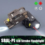Tactical SBAL - PL White Light Strobe Flashlight Constant Red Dot Sight Weapon Gun Glock 17 18C Hanging Scout LED Light 20mm Rail - Lacatang Shop