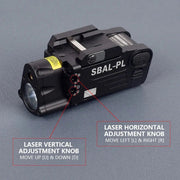 Tactical SBAL - PL White Light Strobe Flashlight Constant Red Dot Sight Weapon Gun Glock 17 18C Hanging Scout LED Light 20mm Rail - Lacatang Shop