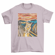 The Scream Parody Cat T-Shirt - Lacatang Shop