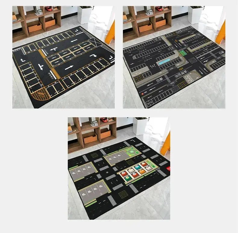 Thickened Cartoon Crawling Carpet for Kids - Drop - Resistant Play Mat for Reading and Parking Area - Lacatang Shop