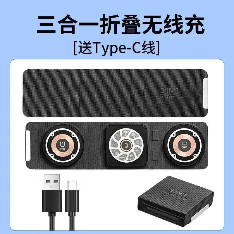 Three - in - One Headset iPhone Base Fast Charging Apple - Lacatang Shop