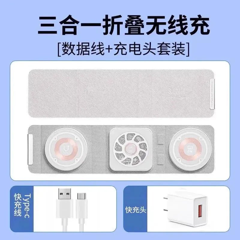 Three - in - One Magnetic Foldable Fast Charging Base Bracket Apple - Lacatang Shop