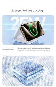 Three - in - One Magnetic Foldable Fast Charging Base Bracket Apple - Lacatang Shop