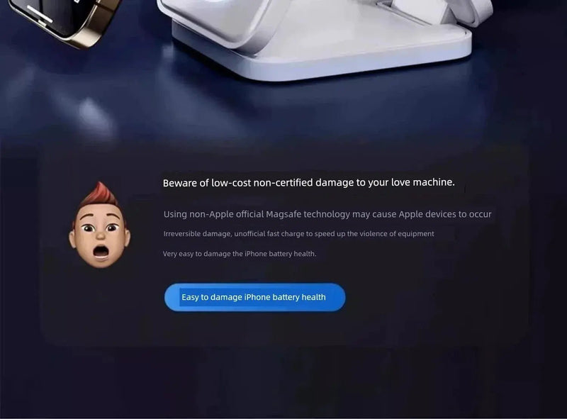 Three - in - One Magnetic Foldable Fast Charging Base Bracket Apple - Lacatang Shop