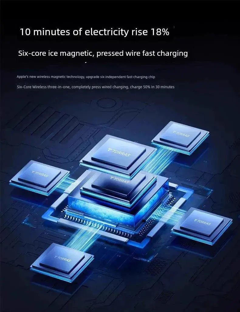 Three - in - One Wireless Charger Base Headset Apple - Lacatang Shop