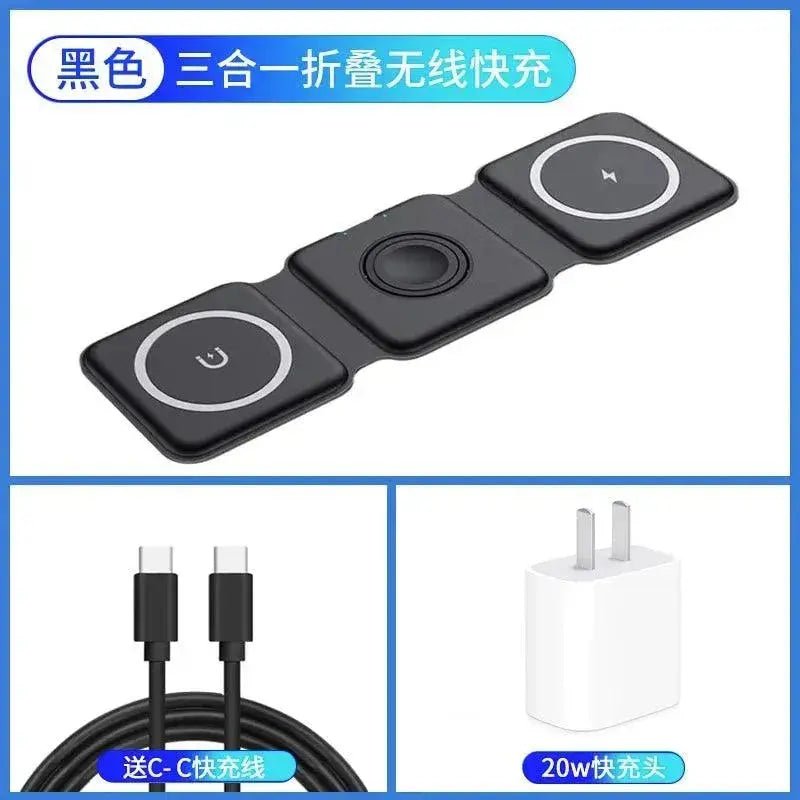 Three - in - One Wireless Charger Base Headset Apple - Lacatang Shop