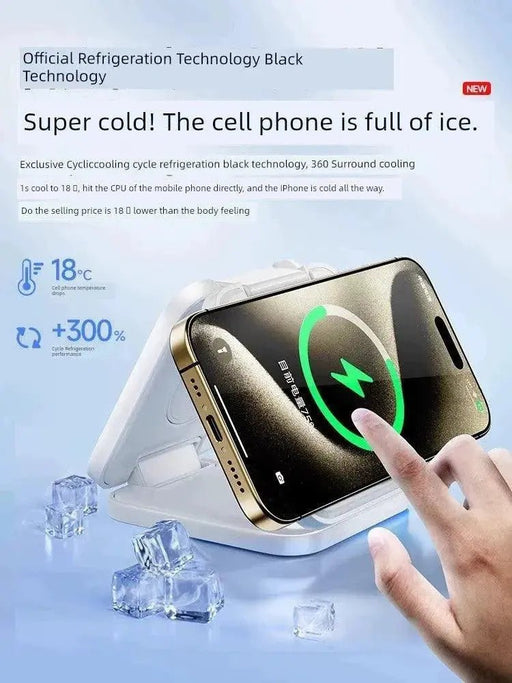 Three - in - One Wireless Charger Base Headset Apple - Lacatang Shop