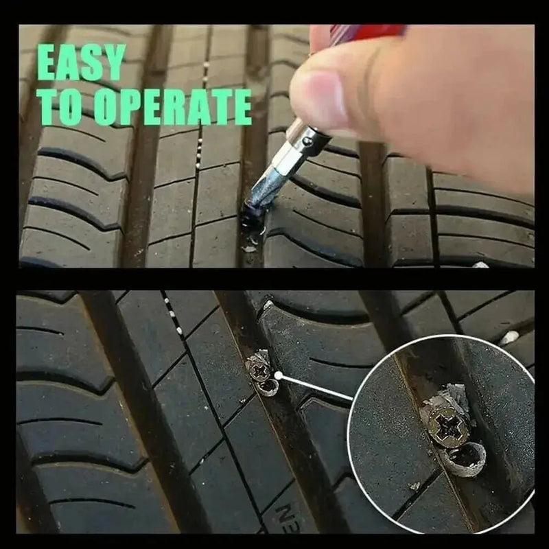 Tire Repair Nail Kit for Cars, Motorcycles, Scooters, and Bikes - Rubber and Metal Sealant Tools for Quick Puncture Fixes - Lacatang Shop