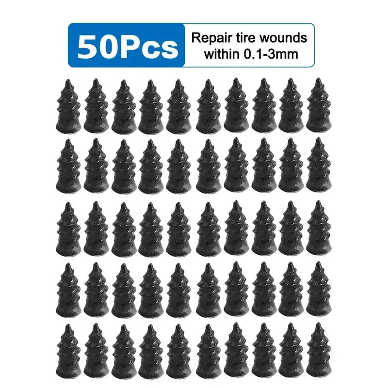 Tire Repair Nail Kit for Cars, Motorcycles, Scooters, and Bikes - Rubber & Metal Puncture Fixing Set for Vacuum Tyres - Lacatang Shop