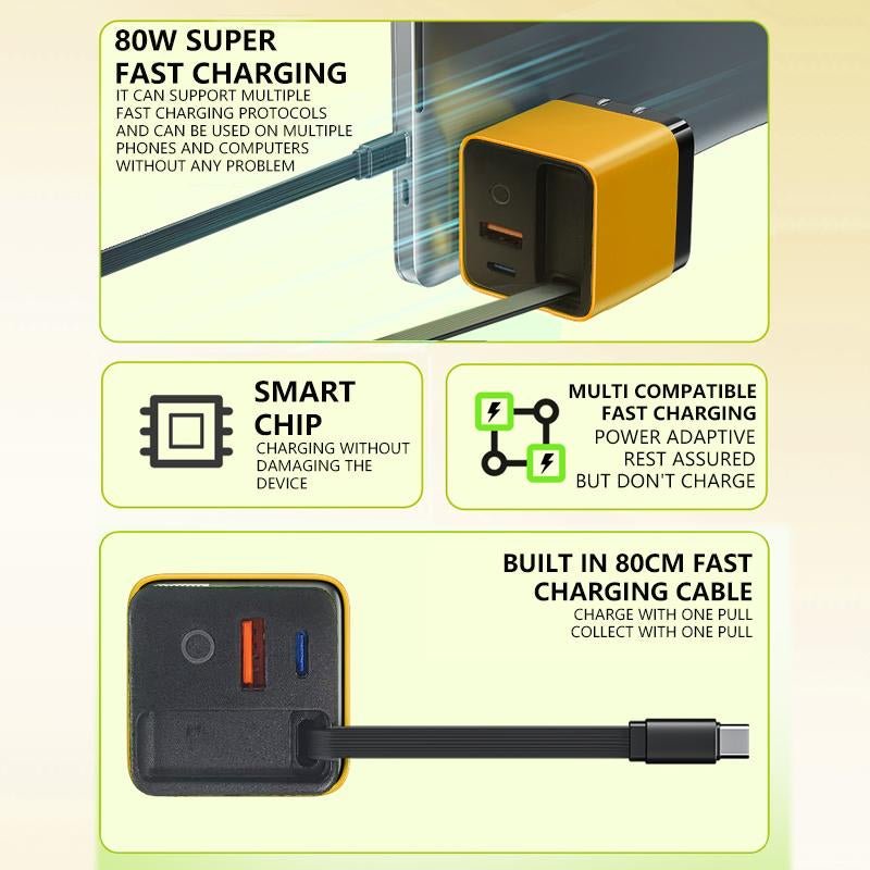 TobRBE Foldable 3 - in - 1 Charge & Go Adapter - Lacatang Shop