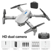 Toy drone E88 remote control small aircraft dual camera HD quadcopter - Lacatang Shop