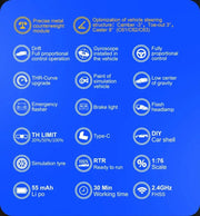 Turbo Racing 1:76 C61 C62 C63 C64 Drift Remote Control Car Upgraded Version With Gyro Full Proportional Remote Control RTR Kit - Lacatang Shop