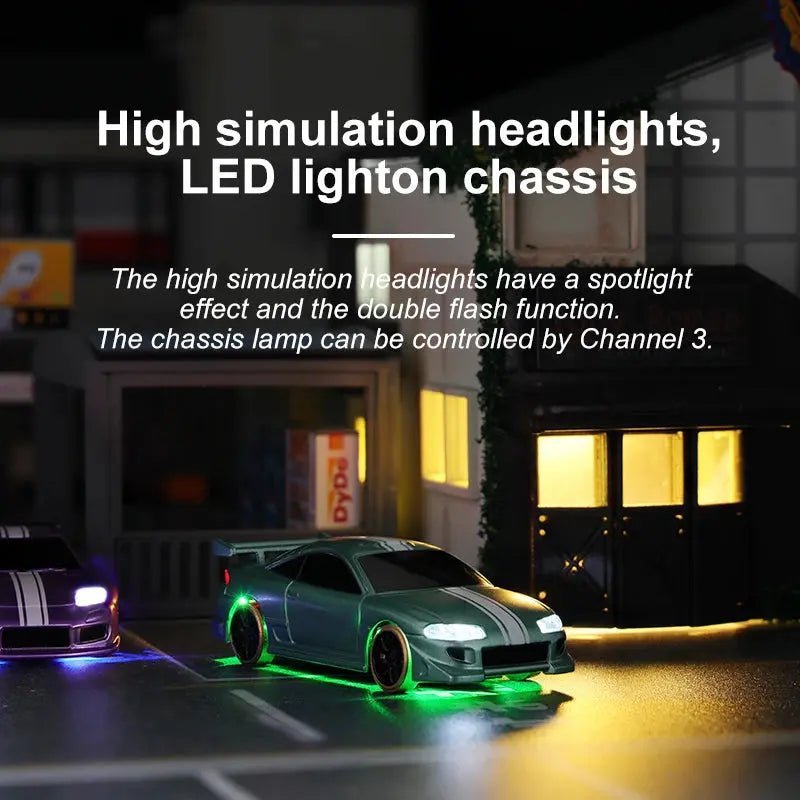 Turbo Racing 1:76 C61 C62 C63 C64 Drift Remote Control Car Upgraded Version With Gyro Full Proportional Remote Control RTR Kit - Lacatang Shop