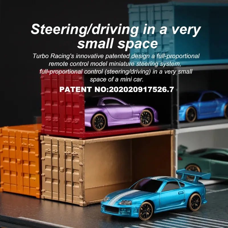 Turbo Racing 1:76 C61 C62 C63 C64 Drift Remote Control Car Upgraded Version With Gyro Full Proportional Remote Control RTR Kit - Lacatang Shop
