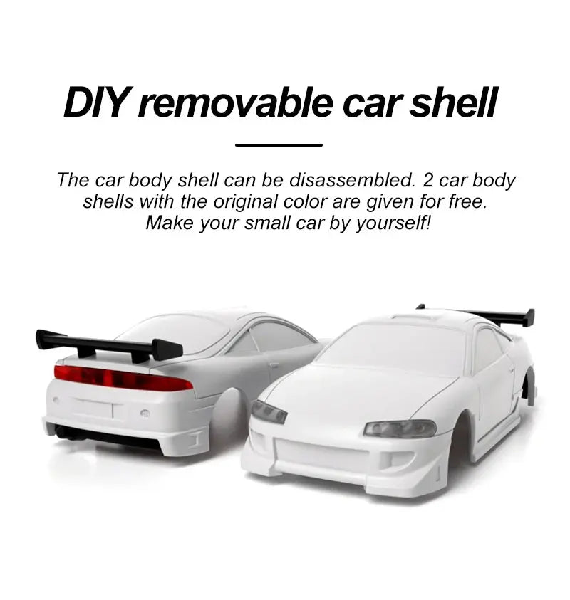 Turbo Racing 1:76 C61 C62 C63 C64 Drift Remote Control Car Upgraded Version With Gyro Full Proportional Remote Control RTR Kit - Lacatang Shop